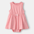 Baby Girl Carter’s Stripe Sleeveless Bodysuits Dress