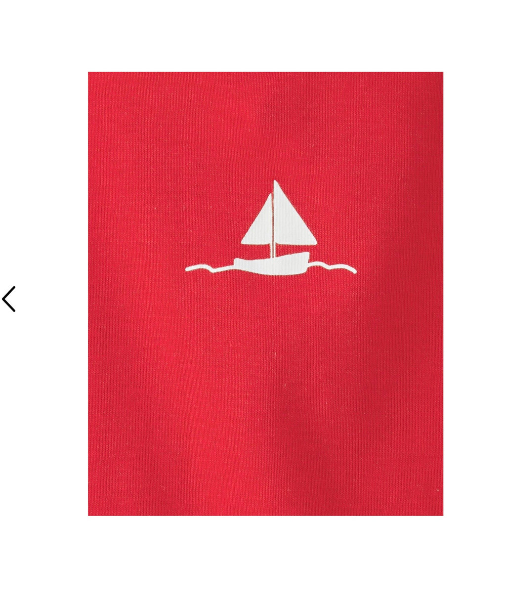 Carter’s. Baby Girl 3-piece Sailboat Short-Sleeve Top,Bodysuit & Short Set - Red/White
